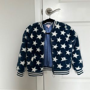Design History Faux Fur Bomber Jacket - Sz girls medium